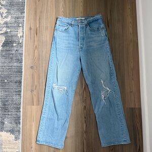 Levi's Ribcage straight ankle jeans